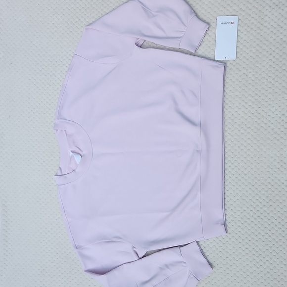 Nwt Lululemon Perfectly Oversized Crop Crew - Picture 1 of 8
